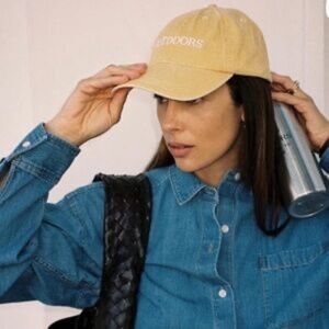 NWOT Jenni Kayne 'Outdoors' Baseball Cap, Yellow
